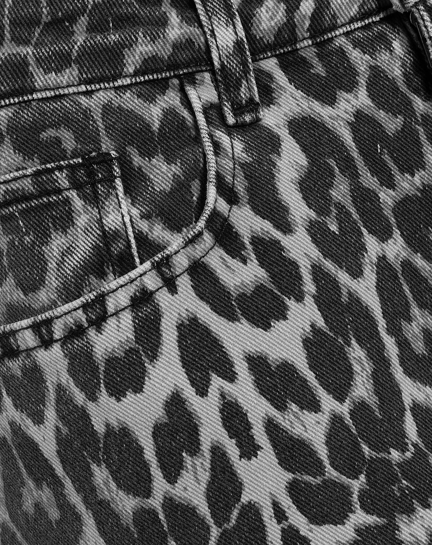 LEOPARD BOOTCUT JEANS