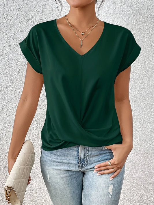 CLEO | Casual T-Shirt with Sweetheart Neckline