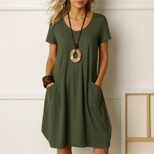 Everlisse™ Sophie – Elegant Dress with Subtle Tummy Coverage