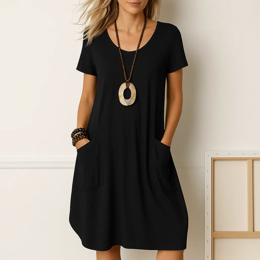 Everlisse™ Sophie – Elegant Dress with Subtle Tummy Coverage