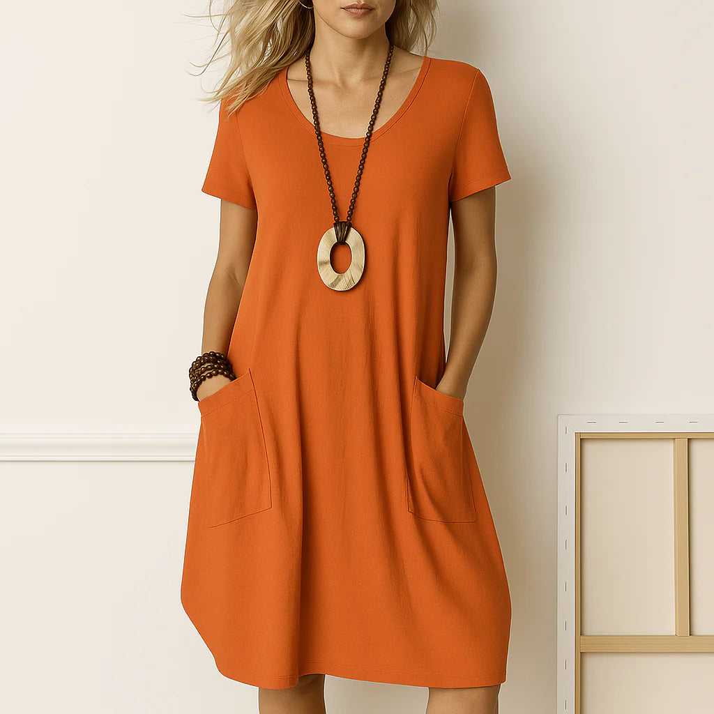 Everlisse™ Sophie – Elegant Dress with Subtle Tummy Coverage