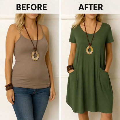 Everlisse™ Sophie – Elegant Dress with Subtle Tummy Coverage