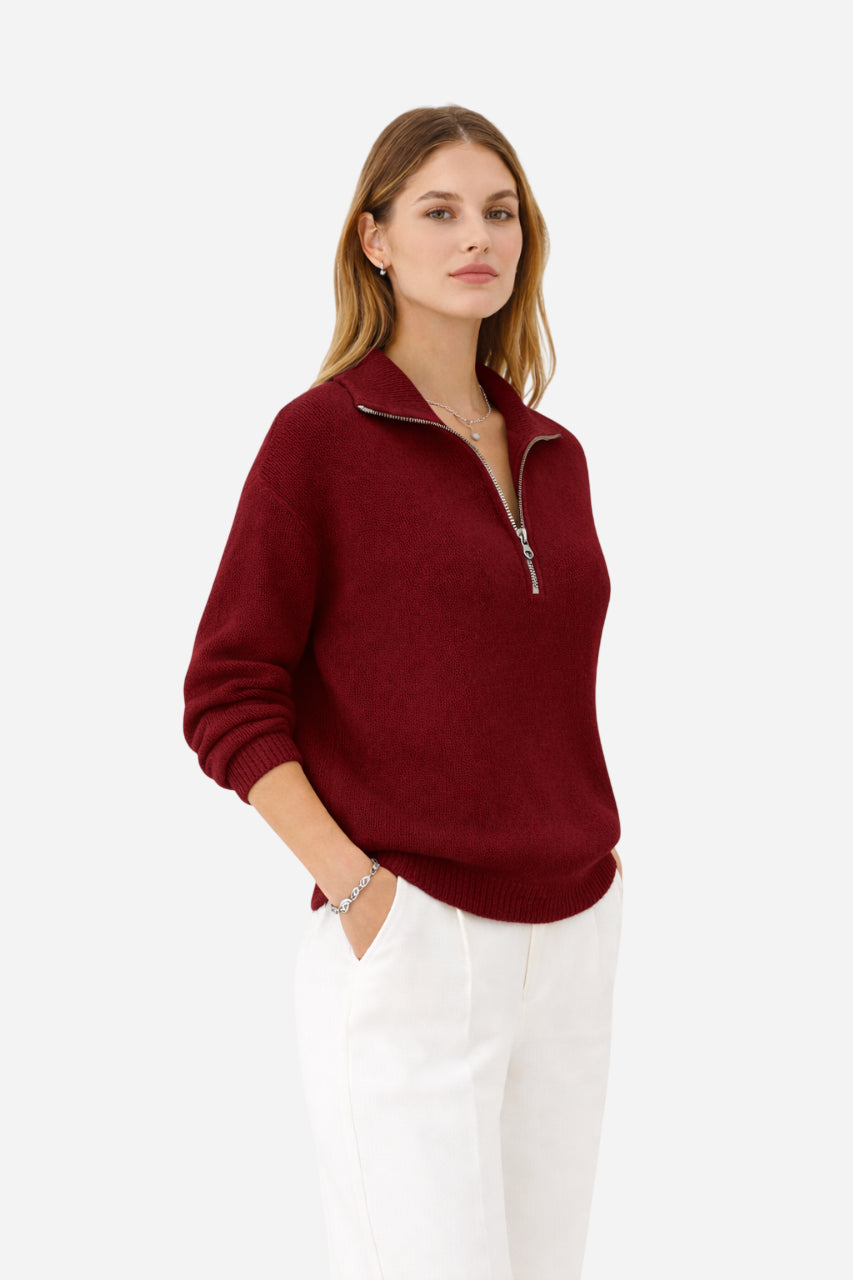 The Élodie Half-Zip Sweater