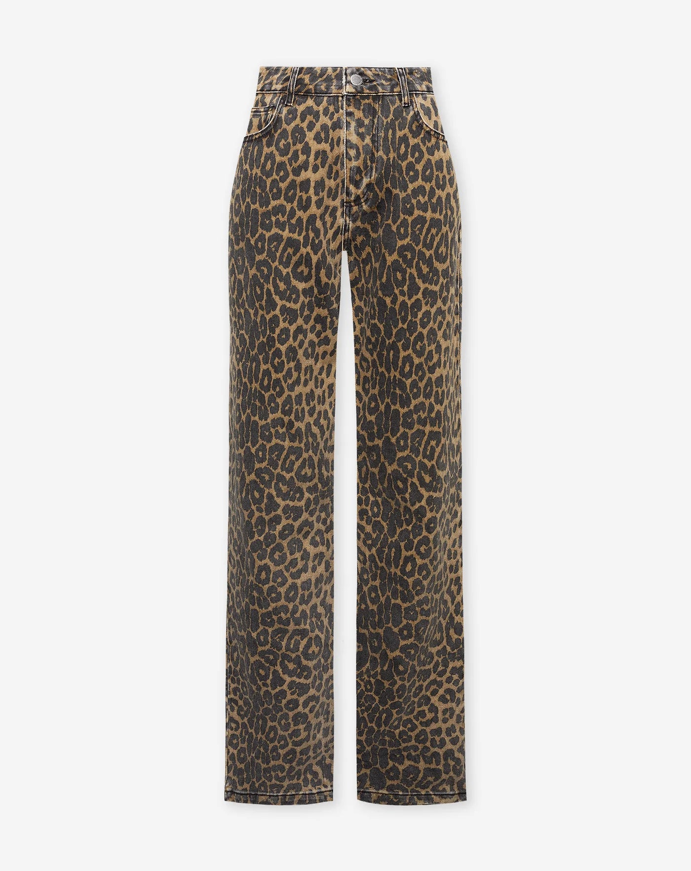 LEOPARD BOOTCUT JEANS