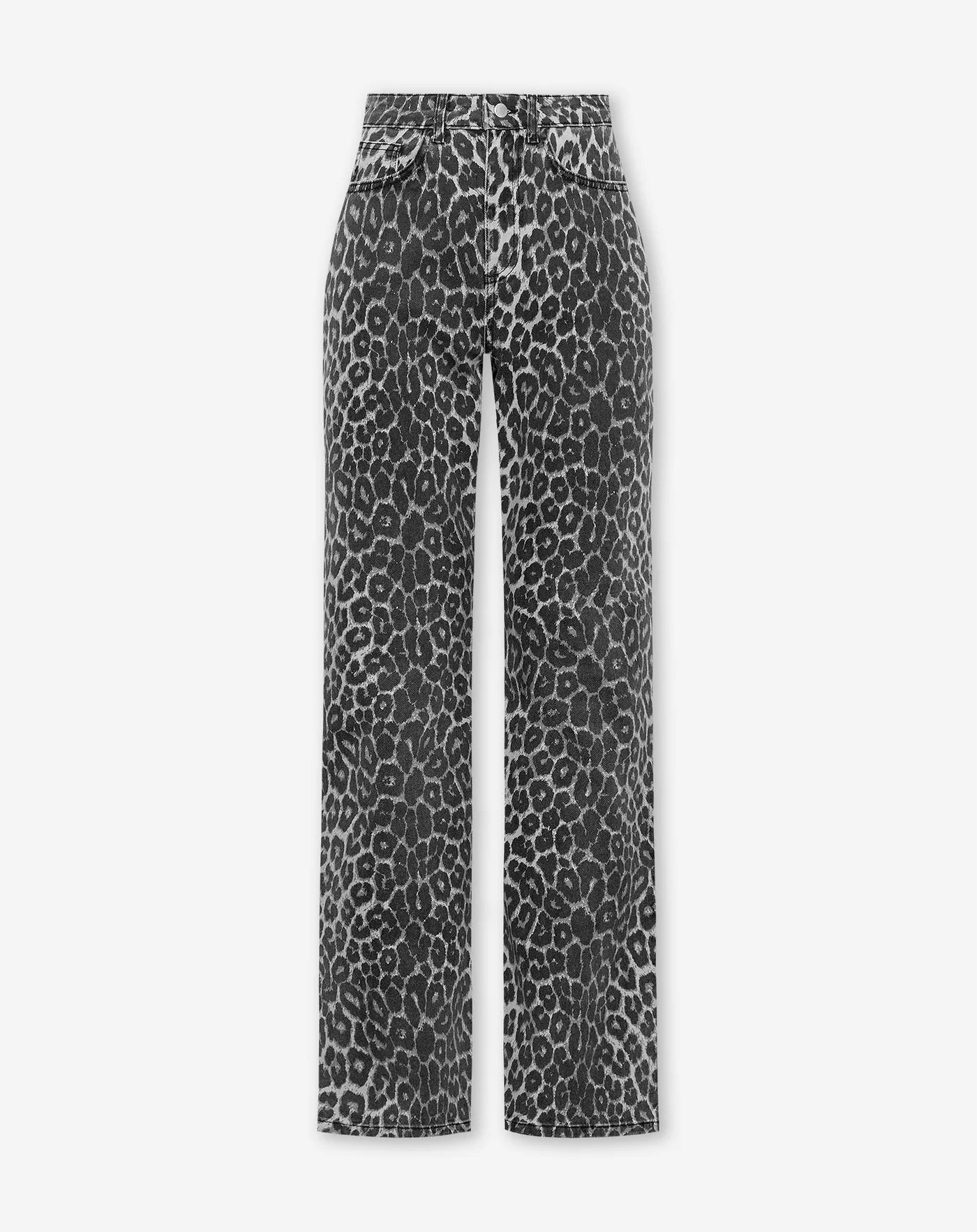 LEOPARD BOOTCUT JEANS