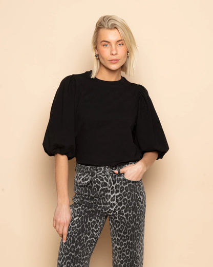 LEOPARD BOOTCUT JEANS