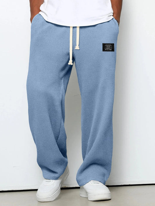 Nino | Comfortable Wide-Leg Trousers for Men with Adjustable Waist