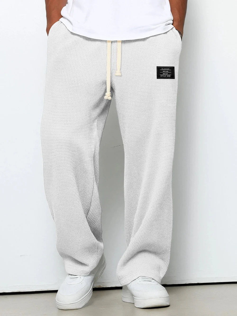 Nino | Comfortable Wide-Leg Trousers for Men with Adjustable Waist