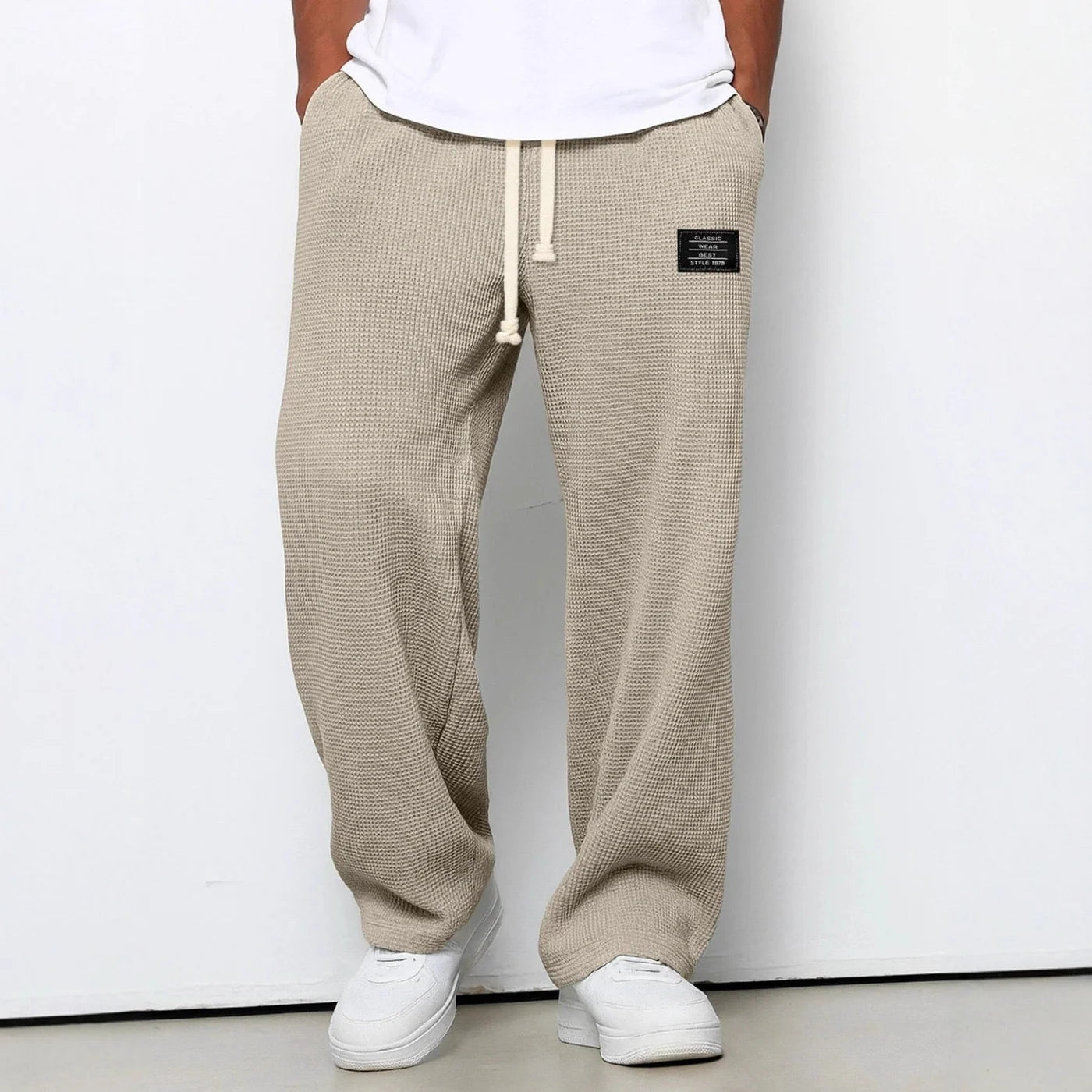 Nino | Comfortable Wide-Leg Trousers for Men with Adjustable Waist