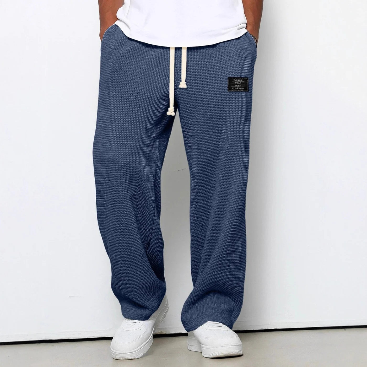 Nino | Comfortable Wide-Leg Trousers for Men with Adjustable Waist