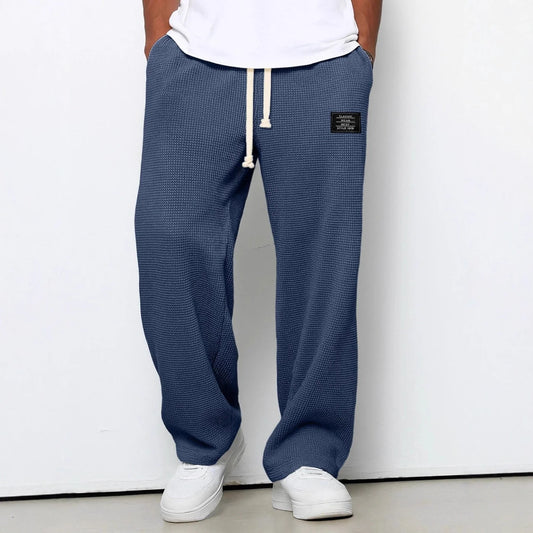 Nino | Comfortable Wide-Leg Trousers for Men with Adjustable Waist