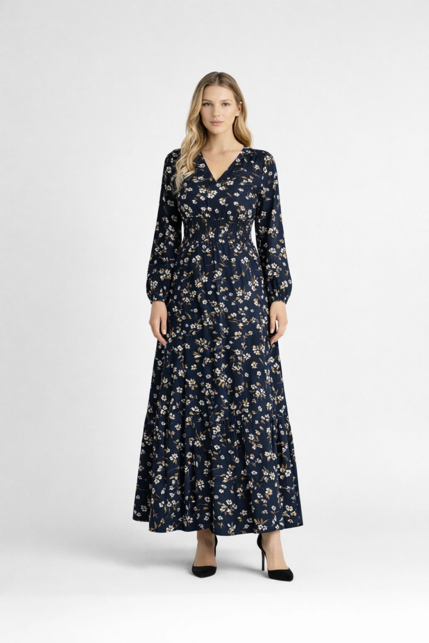 The Noëlle Floral Smock Dress