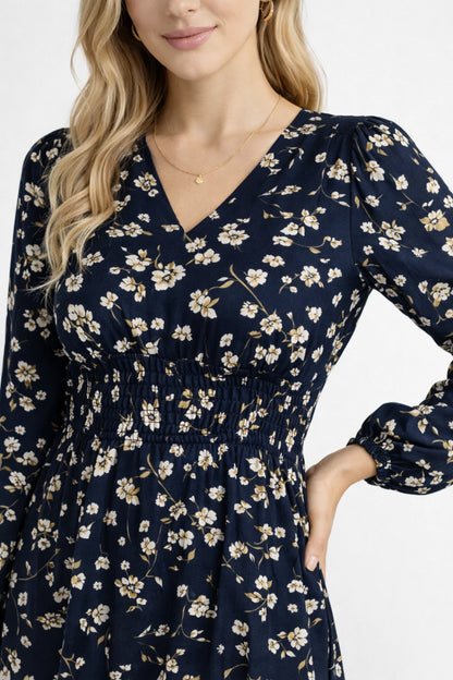 The Noëlle Floral Smock Dress