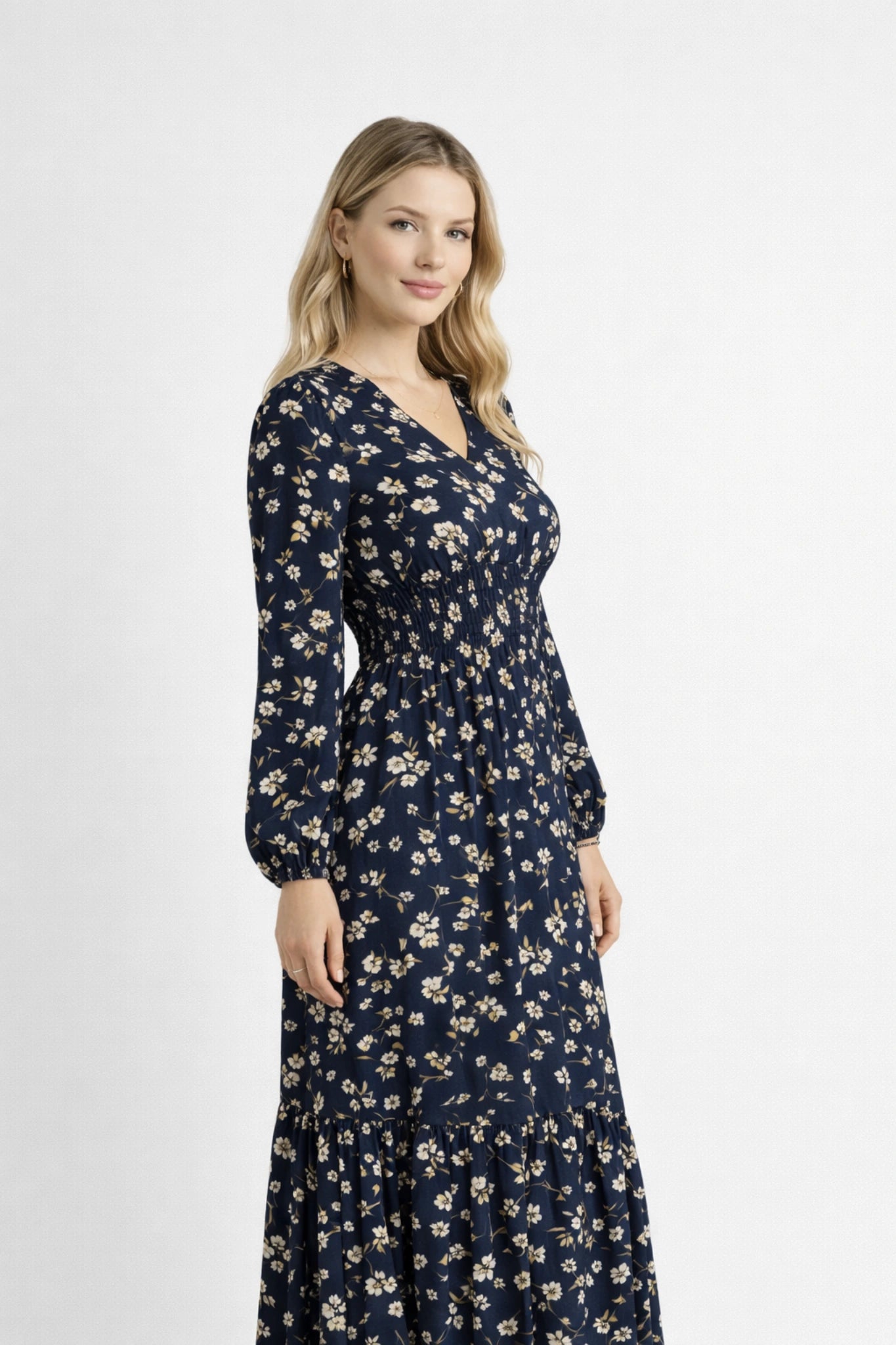The Noëlle Floral Smock Dress