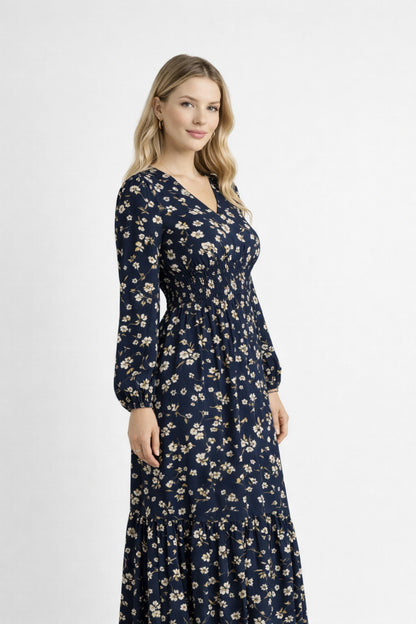The Noëlle Floral Smock Dress