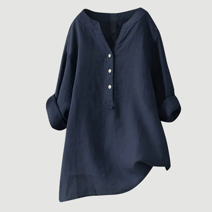 Freja™ | Light and Comfortable Linen Blouse for Women