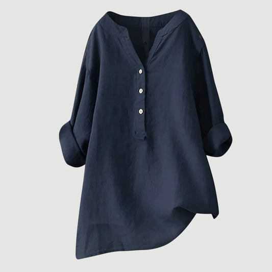 Freja™ | Light and Comfortable Linen Blouse for Women