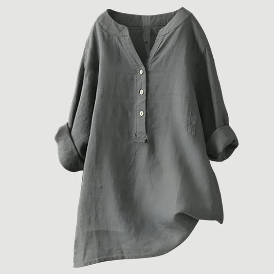 Freja™ | Light and Comfortable Linen Blouse for Women