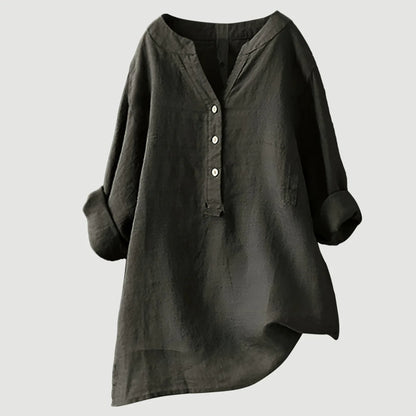 Freja™ | Light and Comfortable Linen Blouse for Women