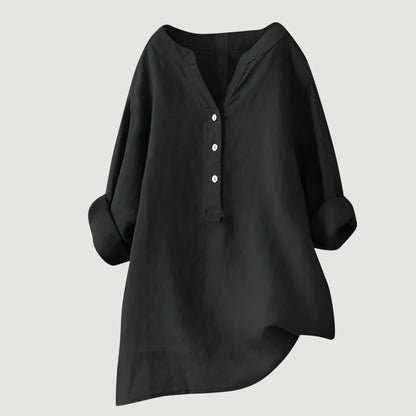Freja™ | Light and Comfortable Linen Blouse for Women