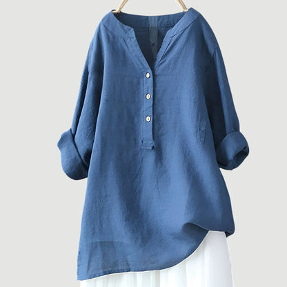 Freja™ | Light and Comfortable Linen Blouse for Women