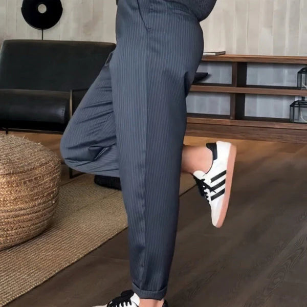 MATHILDA | Elegant, Figure-Flattering Striped Trousers