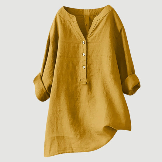 Freja™ | Light and Comfortable Linen Blouse for Women